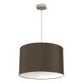 Hängeleuchte ARDEN mit Seil, 1x E27/15W/230V, Ø 40 cm, beige/braun