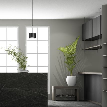 Hängeleuchte ARENA 1xGX53/11W/230V schwarz/glänzendes Chrom