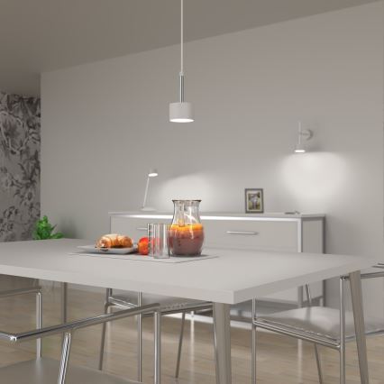 Hängeleuchte ARENA 1xGX53/11W/230V weiß/glänzendes Chrom