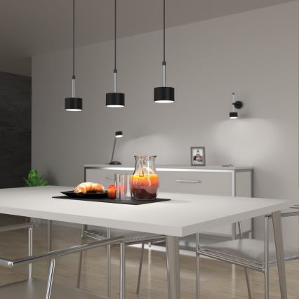Hängeleuchte ARENA 3xGX53/11W/230V schwarz/glänzendes Chrom