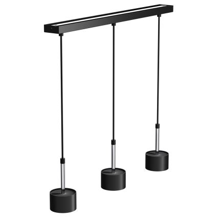 Hängeleuchte ARENA 3xGX53/11W/230V schwarz/glänzendes Chrom