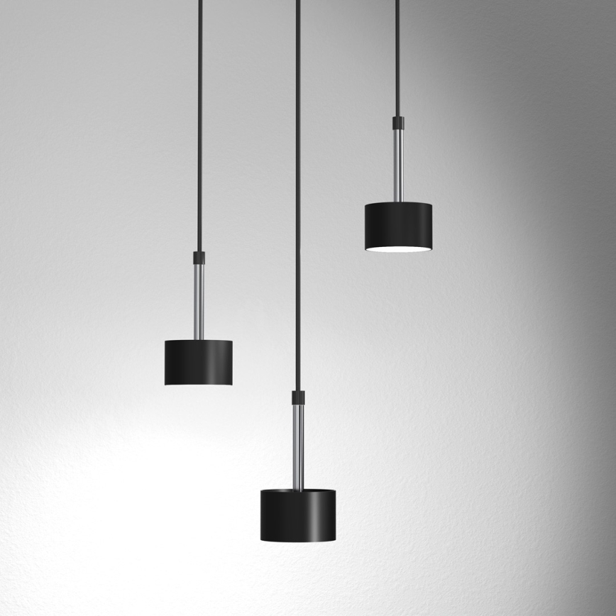 Hängeleuchte ARENA 3xGX53/11W/230V schwarz/glänzendes Chrom