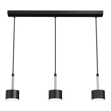 Hängeleuchte ARENA 3xGX53/11W/230V schwarz/glänzendes Chrom