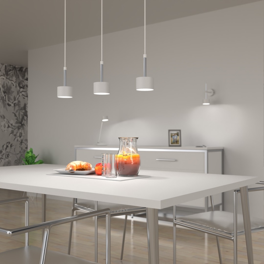 Hängeleuchte ARENA 3xGX53/11W/230V weiß/glänzendes Chrom