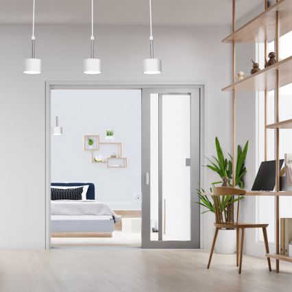 Hängeleuchte ARENA 3xGX53/11W/230V weiß/glänzendes Chrom