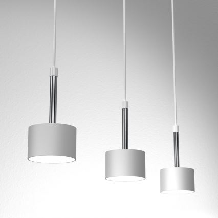 Hängeleuchte ARENA 3xGX53/11W/230V weiß/glänzendes Chrom