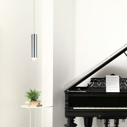 Hängeleuchte ARMIN 1xGU10/10W/230V glänzendes Chrom