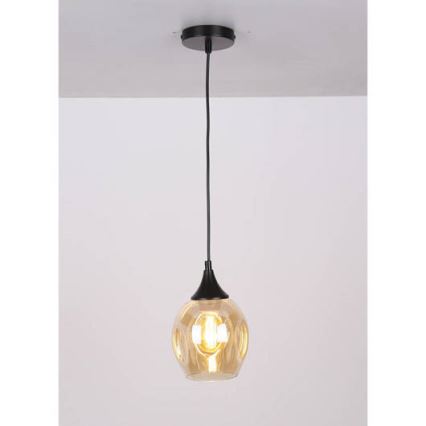 Hängeleuchte ASPA 1xE27/40W/230V schwarz