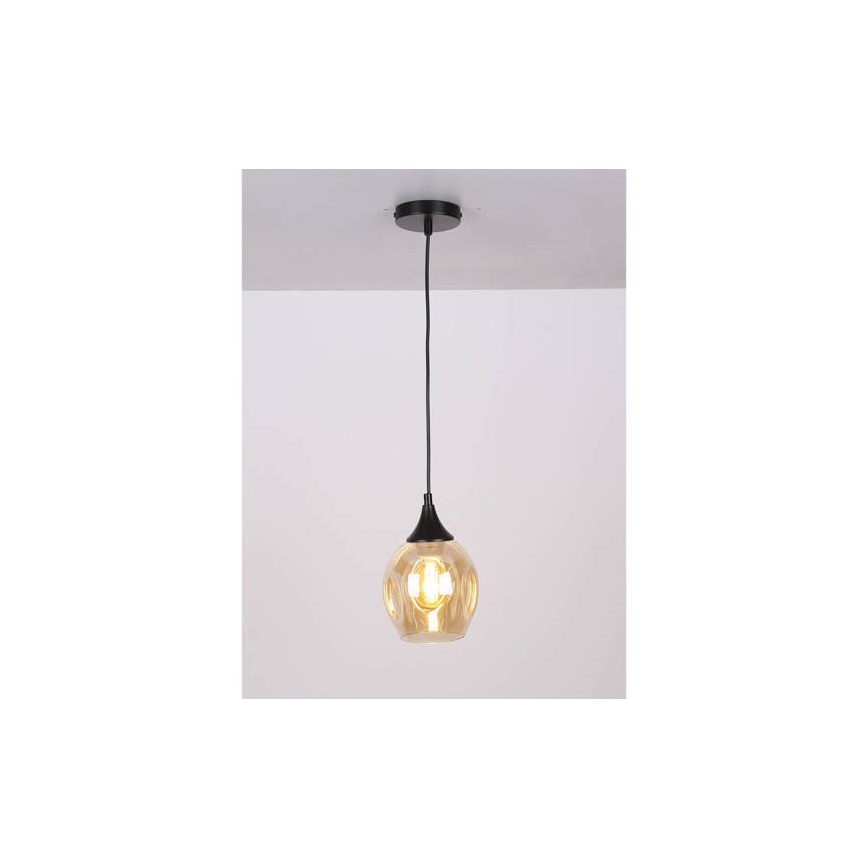 Hängeleuchte ASPA 1xE27/40W/230V schwarz