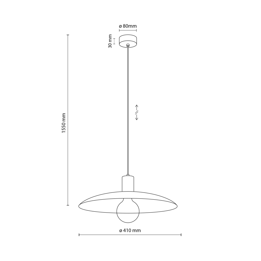 Hängeleuchte ASTRA 1xE27/15W/230V d 41 cm grün