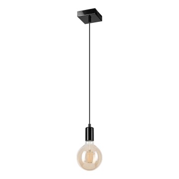 Hängeleuchte ASTRID 1xE27/60W/230V glänzend schwarz