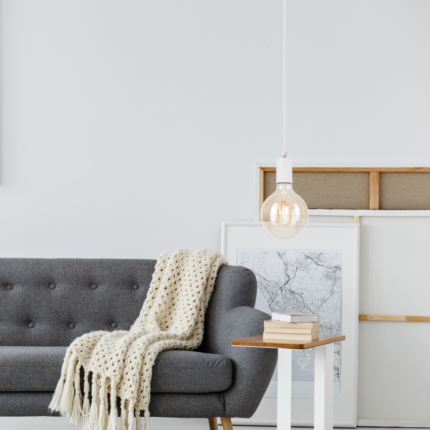 Hängeleuchte ASTRID 1xE27/60W/230V weiß
