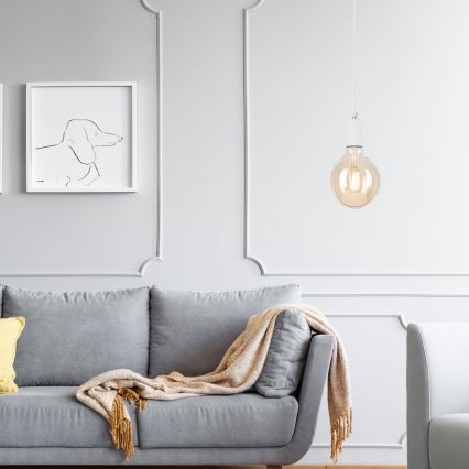 Hängeleuchte ASTRID 1xE27/60W/230V weiß
