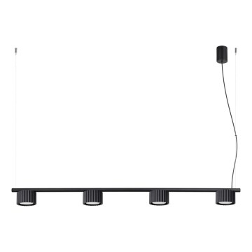 Hängeleuchte AURA an Kabel, 4xGX53/10W/230V, schwarz