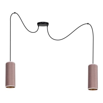 Hängeleuchte AVALO 2xE27/60W/230V Spinne rosa/kupfern
