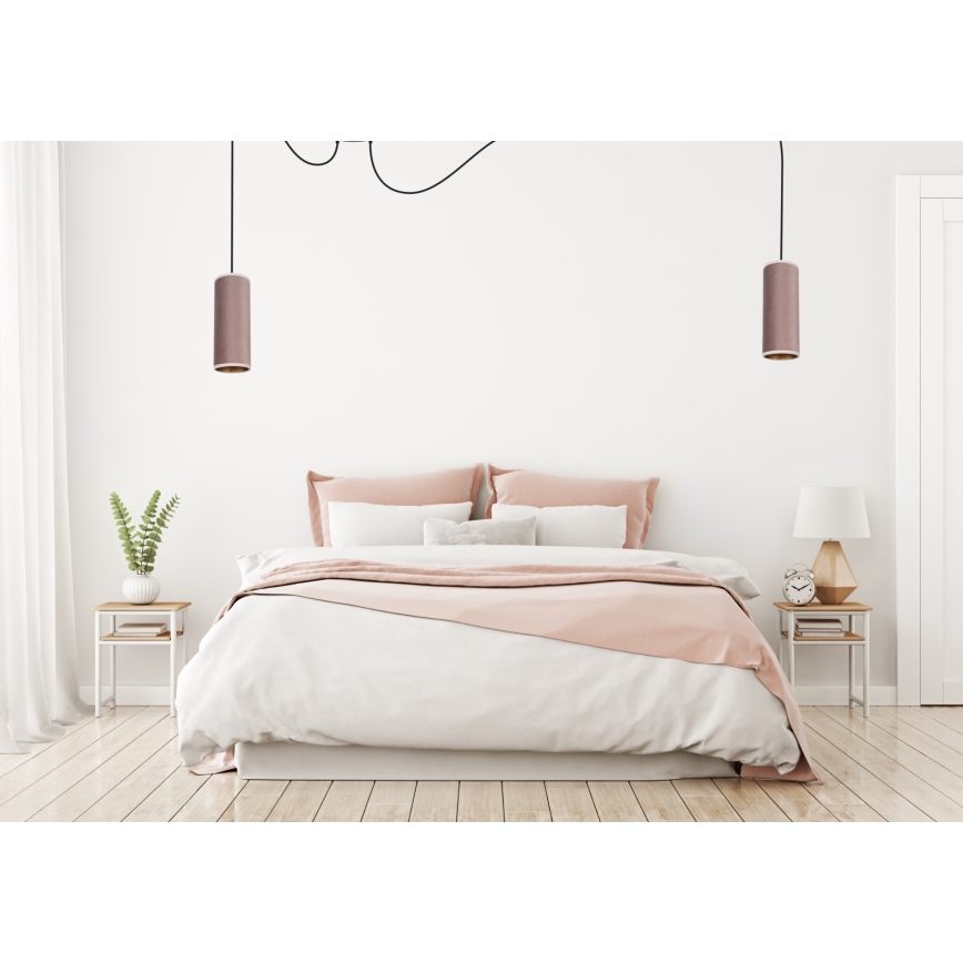 Hängeleuchte AVALO 2xE27/60W/230V Spinne rosa/kupfern