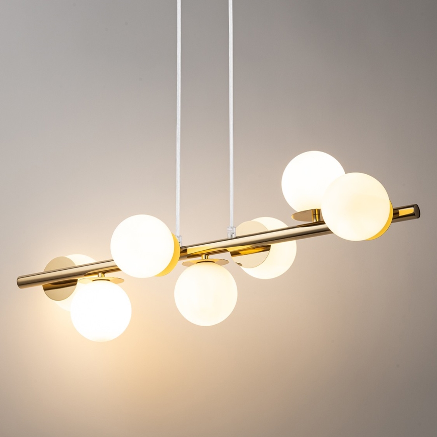 Hängeleuchte AVOLA 7xG9/12W/230V golden