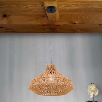 Hängeleuchte BASKET 1xE27/40W/230V d 40 cm Hanf