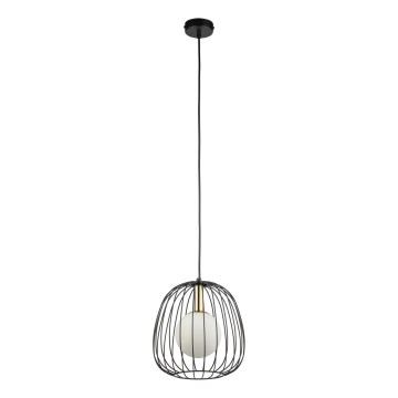 Hängeleuchte BELL 1xG9/12W/230V d 24 cm schwarz/golden