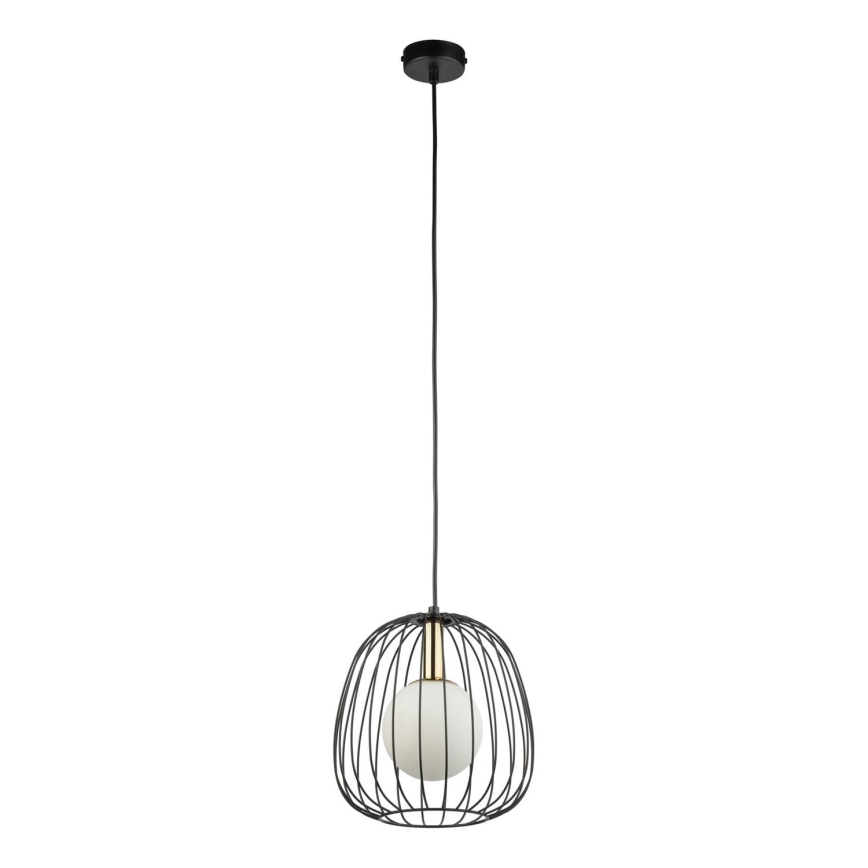 Hängeleuchte BELL 1xG9/12W/230V d 24 cm schwarz/golden