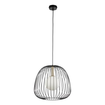 Hängeleuchte BELL 1xG9/12W/230V d 33 cm schwarz/golden