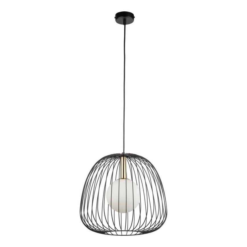 Hängeleuchte BELL 1xG9/12W/230V d 33 cm schwarz/golden