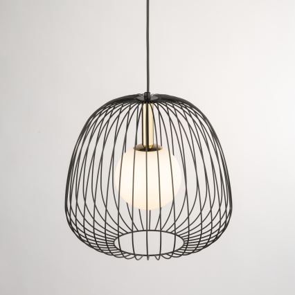 Hängeleuchte BELL 1xG9/12W/230V d 33 cm schwarz/golden