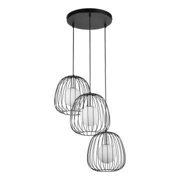 Hängeleuchte BELL 3xG9/12W/230V schwarz/glänzendes Chrom