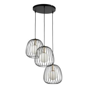 Hängeleuchte BELL 3xG9/12W/230V schwarz/golden