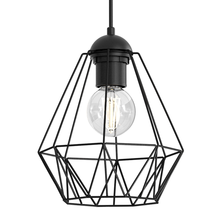 Hängeleuchte BERGEN 3xE27/60W/230V schwarz