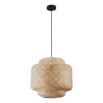 Hängeleuchte BERTA 1xE27/20W/230V d 40 cm Bambus