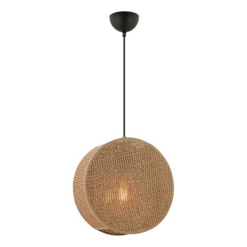 Hängeleuchte BIG DRUM mit Kabel 1xE27/60W/230V, braun