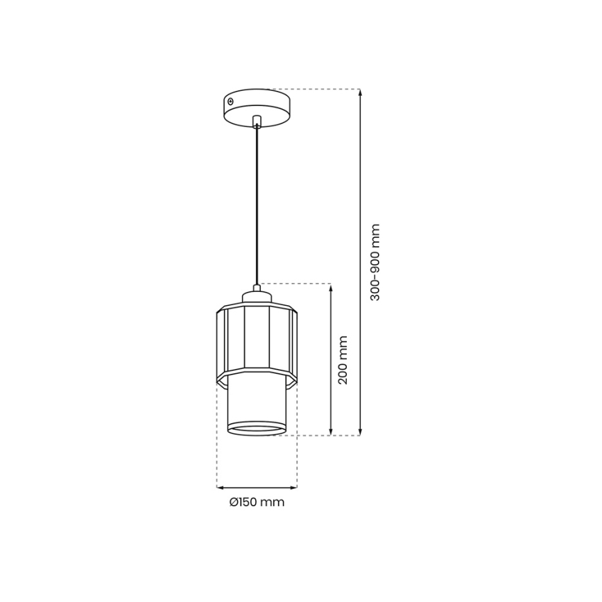 Hängeleuchte BLANCO 1xE27/60W/230V weiß