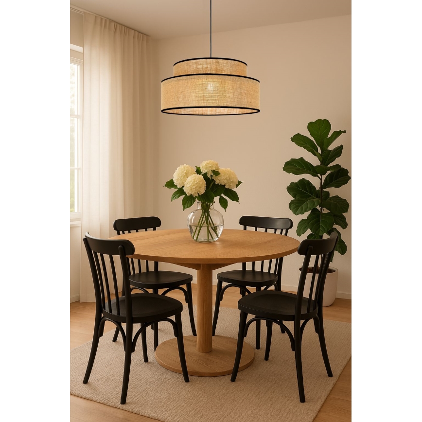 Hängeleuchte BOHO 1xE27/60W/230V beige