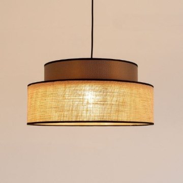 Hängeleuchte BOHO 1xE27/60W/230V braun/beige