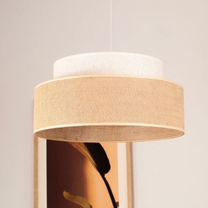 Hängeleuchte BOHO 1xE27/60W/230V cremefarben/beige