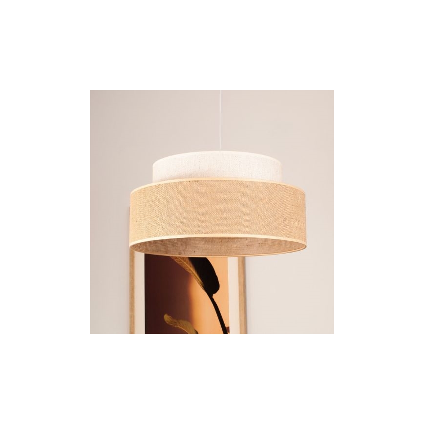 Hängeleuchte BOHO 1xE27/60W/230V cremefarben/beige