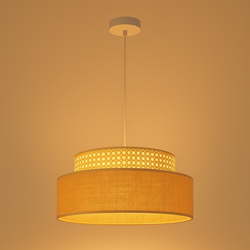 Hängeleuchte BOHO 1xE27/60W/230V d 40 cm Rattan