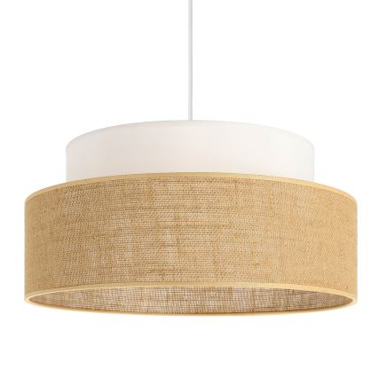 Hängeleuchte BOHO 1xE27/60W/230V d 40 cm weiß/beige