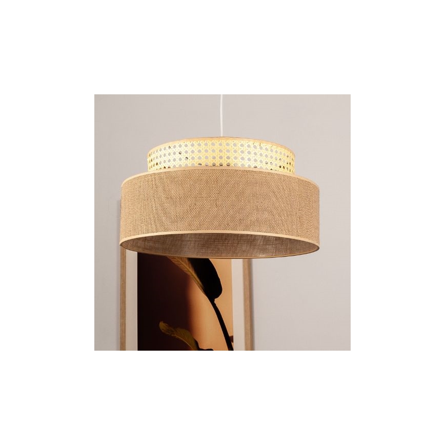 Hängeleuchte BOHO 1xE27/60W/230V Rattan