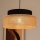 Hängeleuchte BOHO 1xE27/60W/230V schwarz/beige