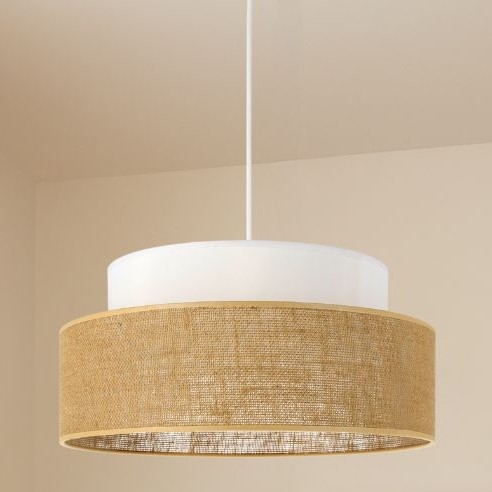 Hängeleuchte BOHO 1xE27/60W/230V weiß/beige