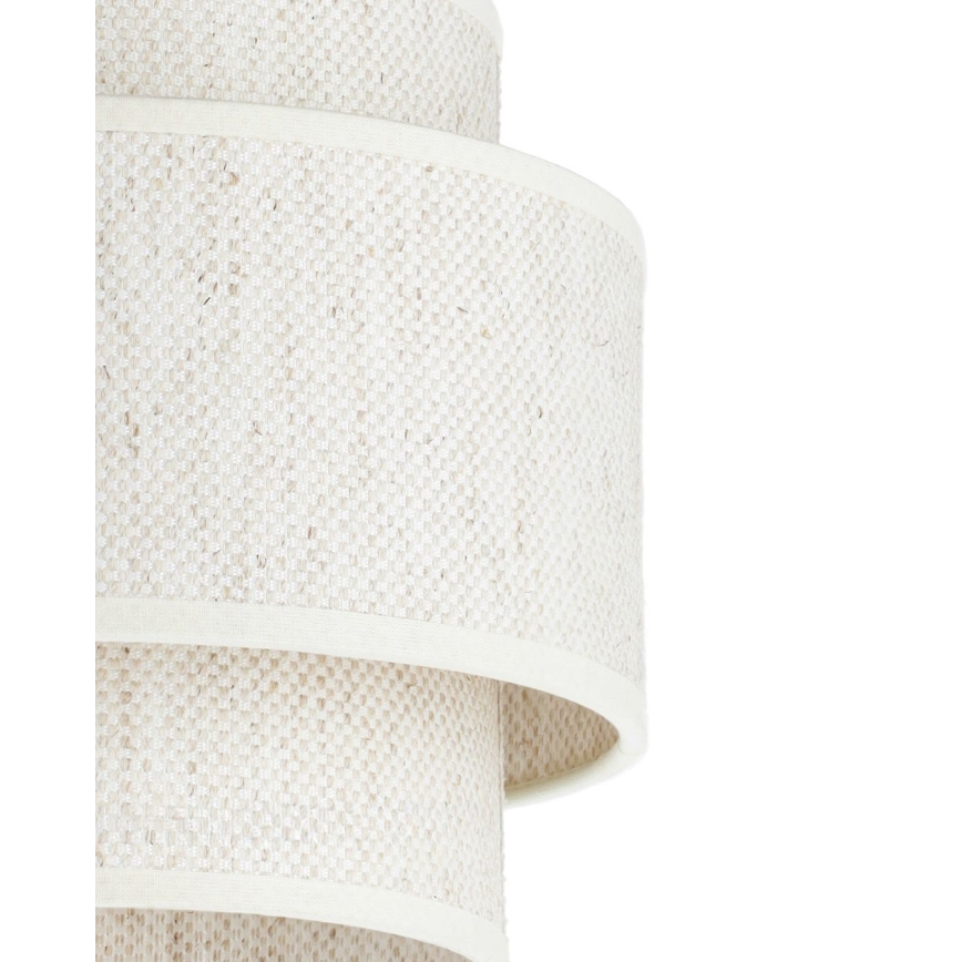 Hängeleuchte BOHO mit Kabelaufhängung, 3x E27/60W/230V, Weiß