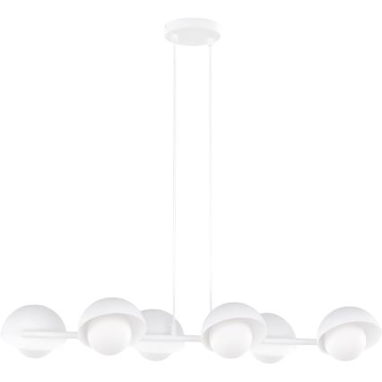 Hängeleuchte BOOM mit Kabel 6xG9/8W/230V weiß
