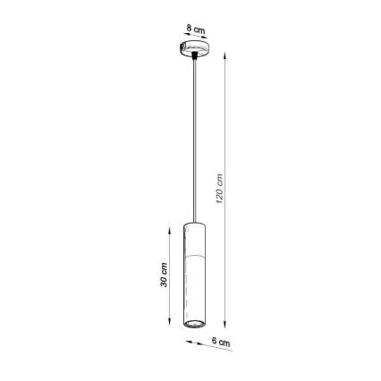 Hängeleuchte BORGIO 1xGU10/40W/230V