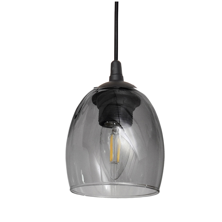 Hängeleuchte BRILLANT 1xE27/15W/230V grau