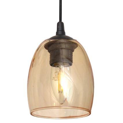Hängeleuchte BRILLANT 3xE27/15W/230V beige/durchsichtig/grau