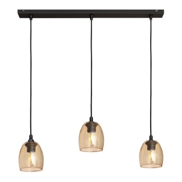 Hängeleuchte BRILLANT 3xE27/15W/230V beige