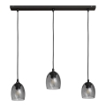Hängeleuchte BRILLANT 3xE27/15W/230V grau