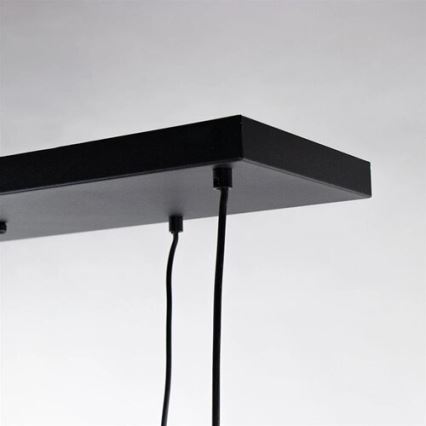 Hängeleuchte CALYPSO 4xGU10/60W/230V + 4xE27/60W schwarz/golden
